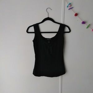 Black Eyelet Tank